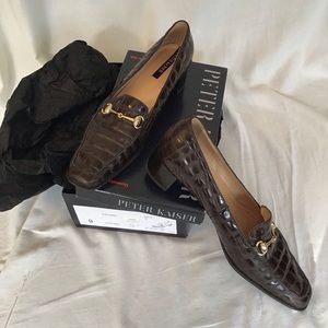 Peter Kaiser brown leather loafer size 9